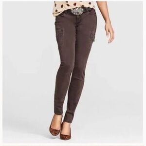 Cabi Women’s Size 8 Bittersweet Cargo Jeans Pants in Brown Style #962